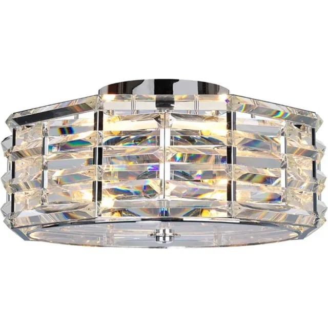 Elstead Lighting LED Plafondlamp Shoal | 4X E27 Max 60W | Dimbaar | Polished Nickel Geen