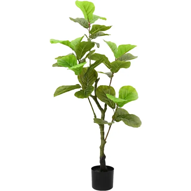 vidaXL Kunstficussenboom 30 blaadjes 125 cm groen