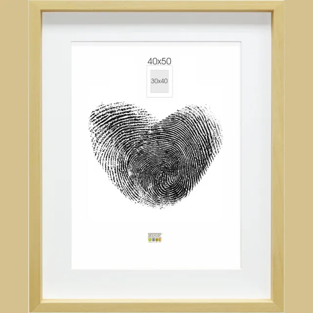 Deknudt Frames fotolijst - naturel - passe-partout - 30x40 / 40x50 cm