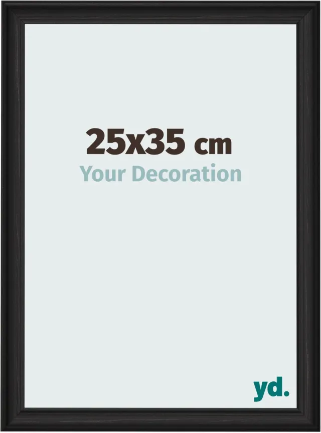 yd. Your Decoration - Fotolijst 25x35 cm - MDF - Zwart Houtnerf - Lazio