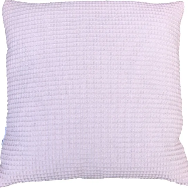 Lovely Stitches Sierkussen - Katoen - Wafelstof - Licht Roze - 45x45cm