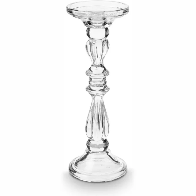 vtwonen Kandelaar - Transparant - Glas - 10x28.5cm