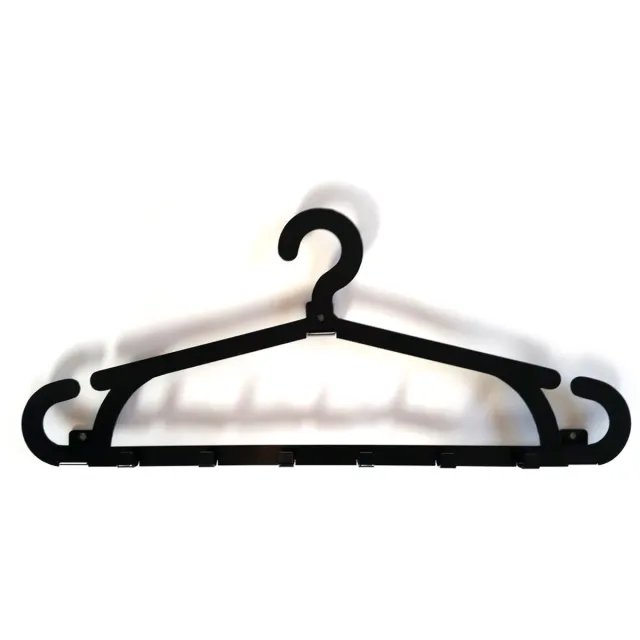 Decorizzly® Decorizzly Dystansowy - Wandkapstok - 600mm - 6 Haken - Staal zwart