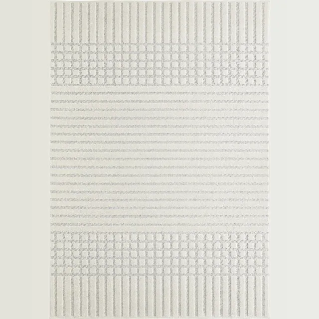 Unyqoos Crèmekleurig tapijt met eigentijds ontwerp voor elke ruimte, 120 x 170 cm Wit
