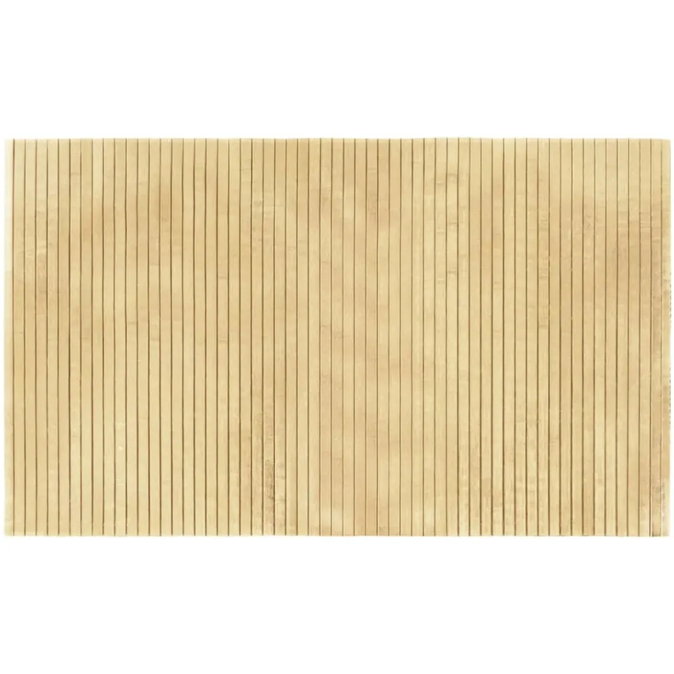 vidaXL Vloerkleed rechthoekig 60x100 cm bamboe lichtnaturel beige
