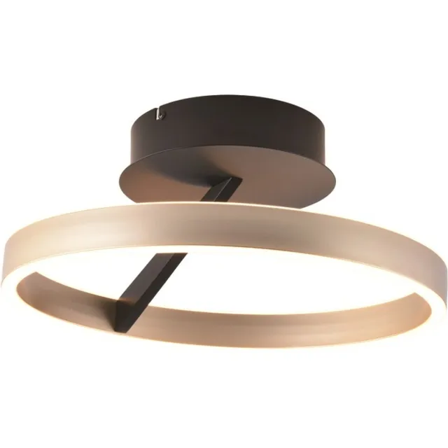Freelight Pilota Plafondlamp cirkel d:40 cm zwart-goud 2700k 3-step - Modern - Freelight Goud, Zwart