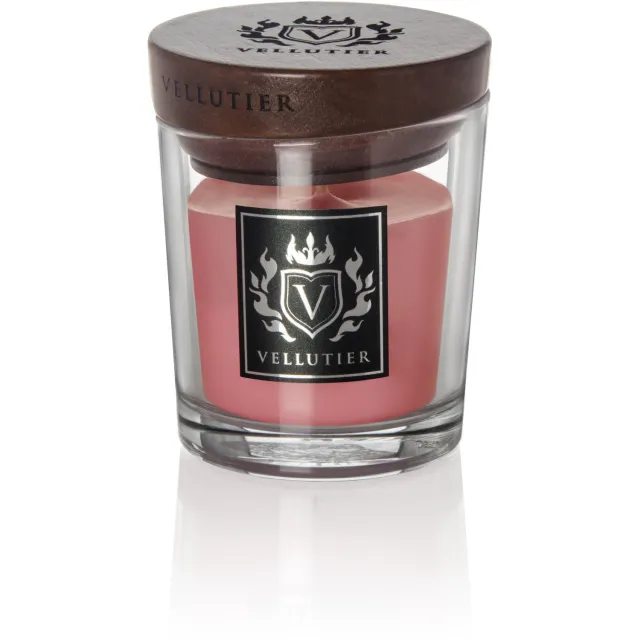 Vellutier Small Candle Succulent Pink Grapefruit roze