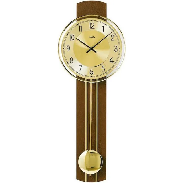 AMS Wandklokken AMS - 7115-1 Bruin