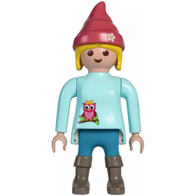 Lechuza PLAYMOBIL® XXL - Mega figure - Tuinkaboutervrouw Paula- hoogte 60 cm turquoise blauw roze