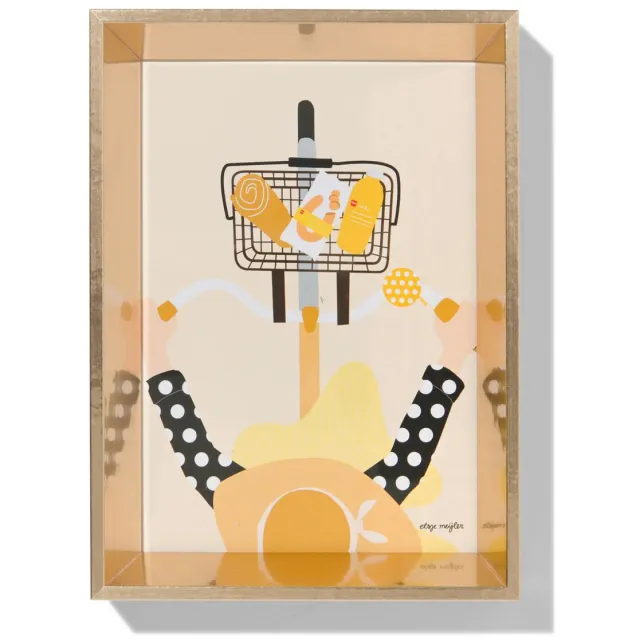 HEMA Fotolijst 10x15cm goud hout facetrand (goud)
