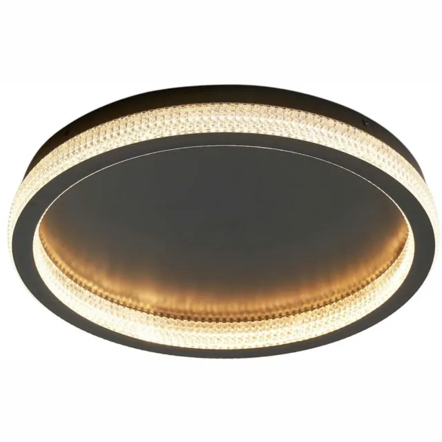KOSILUM Sandy - Plafondlamp - Transparant en zwart - Aluminium en acryl