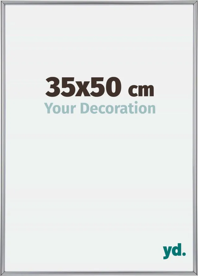 yd. Your Decoration - Fotolijst 35x50 cm - Kunststof - Zilver Hoogglans - Annecy