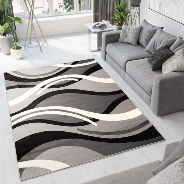 Tapiso Dream Vloerkleed Grijs Zwart Wit Woonkamer Tapijt Maat- 180x250 Grijs Zwart Wit 7
