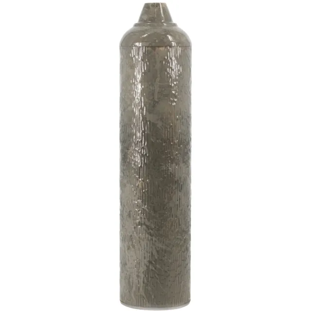 homebound by ky Metalen vaas striped sandstone Beige