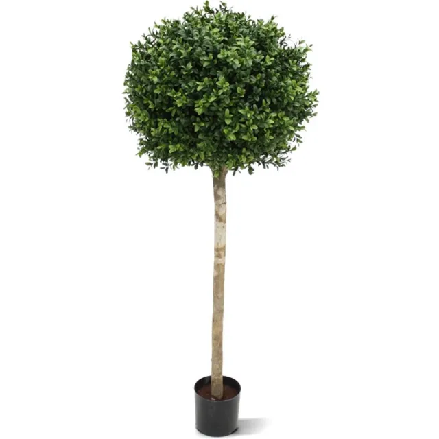 maxifleur Kunstplanten Kunst Buxus bol op stam 110cm - UV bestendig Groen