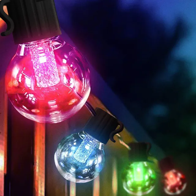 Garden Of Eden Lichtsnoer voor Binnen of Buiten op Netstroom - Multicolour - 7.5m - met App en Bluetooth én afstandsbediening - 25 Lampjes - IP65 waterdicht - Smart Sfeerverlichting voor Buiten