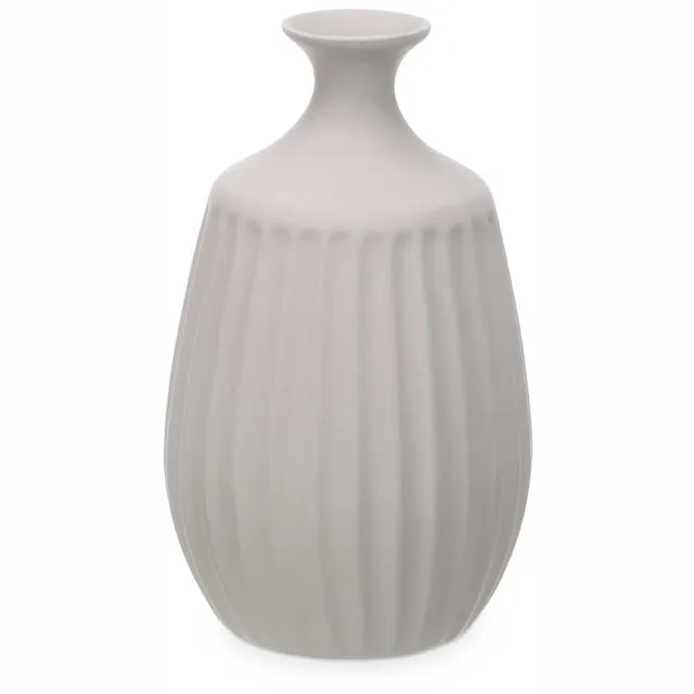 Giftdecor Bloemenvaas Antique Athena - misty grijs - keramiek - 27 x 48 cm - Klassieke design vaas met historisch en modern karakter Lichtgrijs