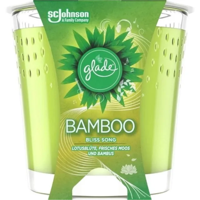 Glade Geurkaars – Bamboo Bliss Song 129 gr Groen