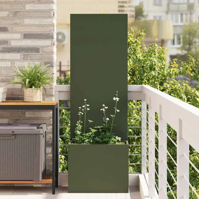 vidaXL Tuin Privacy Screen Fretwerk Olijfgroen 50 x 32 x 150 cm