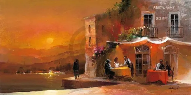 PGM Kunstdruk Willem Haenraets - Dinner for two II 100x50cm Divers