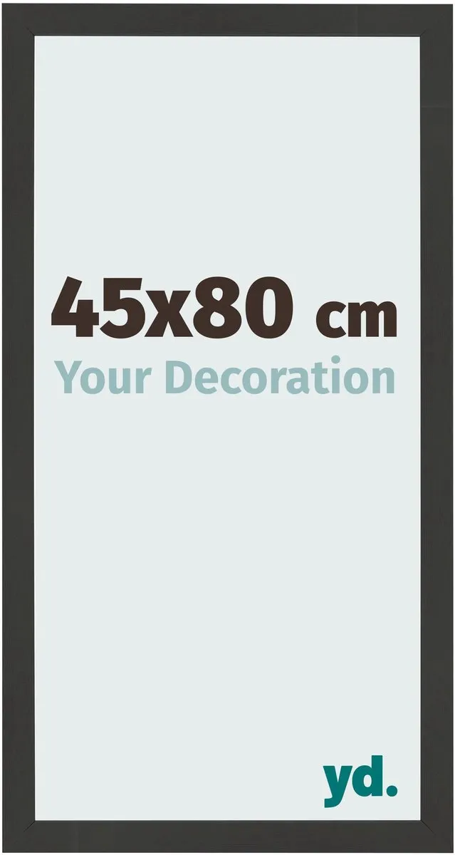 yd. Your Decoration - Fotolijst 45x80 cm - MDF - Zwart Houtnerf - Bologna