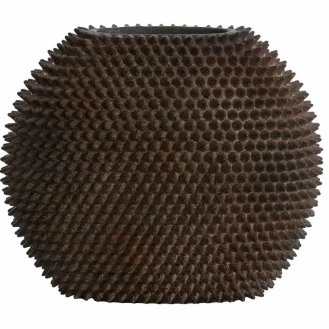Light & Living Vaas Caldras - Bruin - Ø43cm - Synthetisch-Kunststof - Modern - Bloemenvaas - Woondecoratie - Decoratieve vaas voor woonkamer of slaapkamer