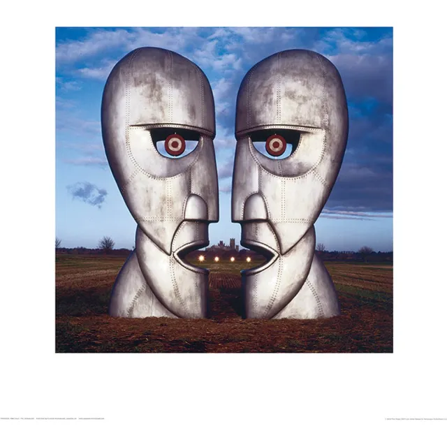 Pink Floyd Pyramid Poster - Pink Floyd The Division Bell - 40 X 40 Cm - Multicolor Multi color