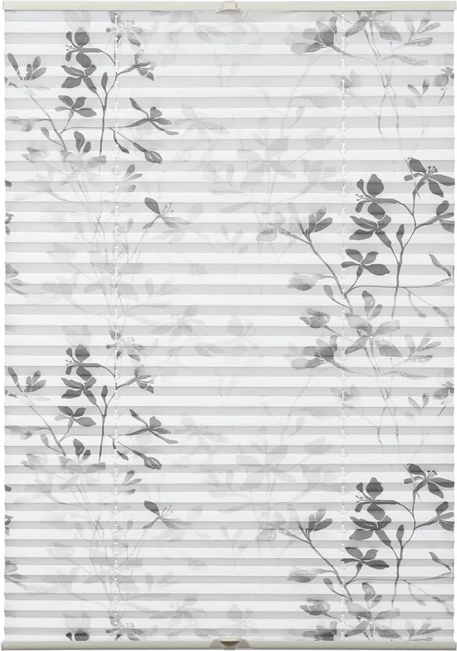 Bella Plissé zonder boren, ondoorzichtig, lichtdoorlatend, eenvoudig in de breedte in te korten, Bella vouwgordijn, wit, 50 x 130 cm (B x H