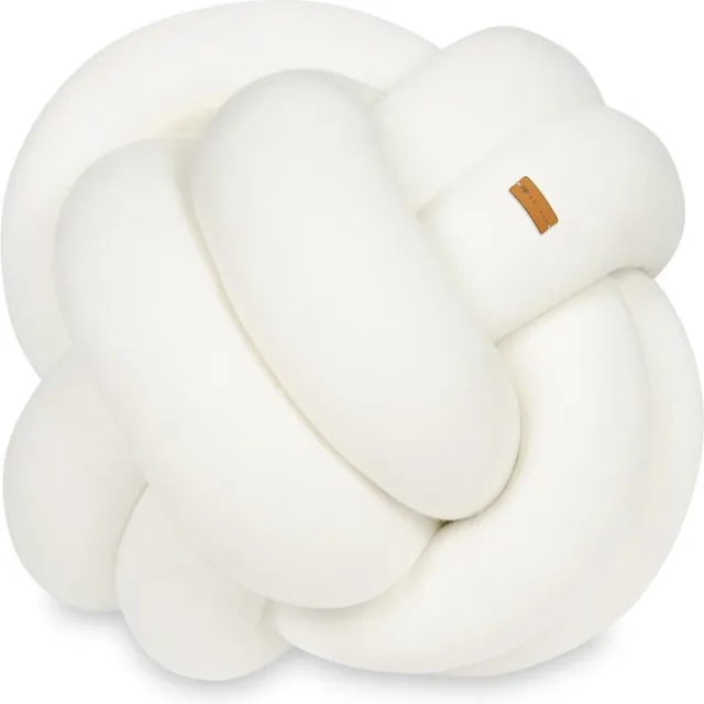 Viking Choice Knot kussen - wit - 30x30 cm - sierkussen Creme