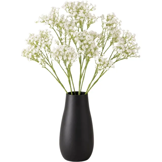 Bellatio Design Kunstbloemen Gipskruid Muralis - 4x - 30 cm - wit - losse takken - kunst zijdebloemen - Gypsophila