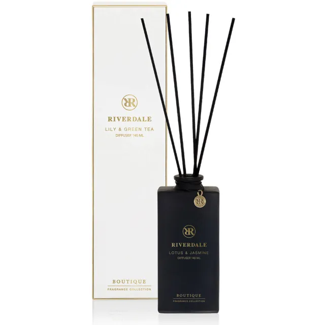 Riverdale geurstokjes Boutique - Lotus & Jasmine wit - 140 ml