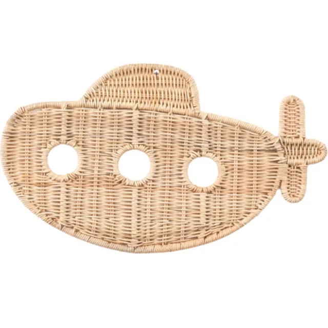 Cokos Dobby de duikboot rotan wanddecoratie small Beige