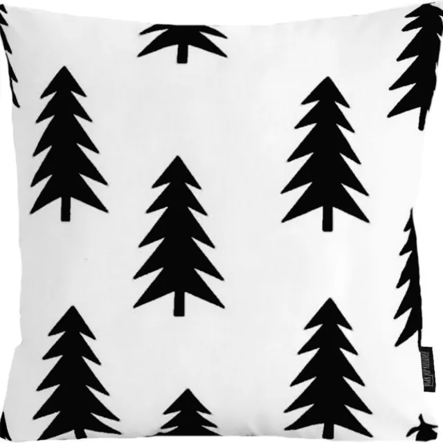 Gek op Kussens! Black Trees Kussenhoes | Dennenbomen | Katoen/Polyester | 45 x 45 cm
