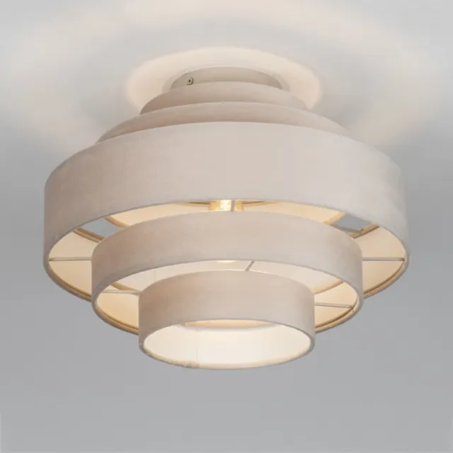 Lumidora Plafondlamp 75421 - Plafonniere - POLIGNANO - E27 - Taupe - Metaal - ⌀ 40 cm