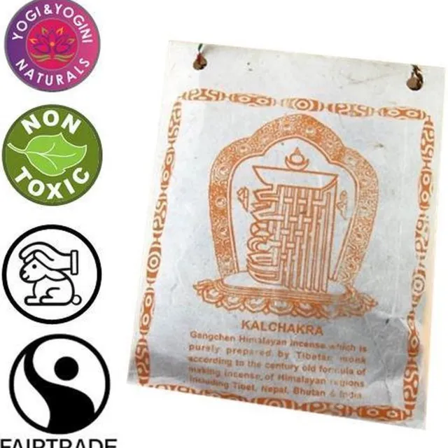 Phoenix Import Mani Bhadra Wierookpoeder Tibetaans Kalachakra Wit