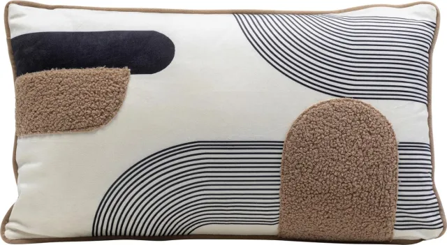 Unyqoos Decoratief sierkussen met afneembare hoes en ritssluiting voor moderne interieurs, Sierkussen, Veelkleurig, Polyester, 50x30