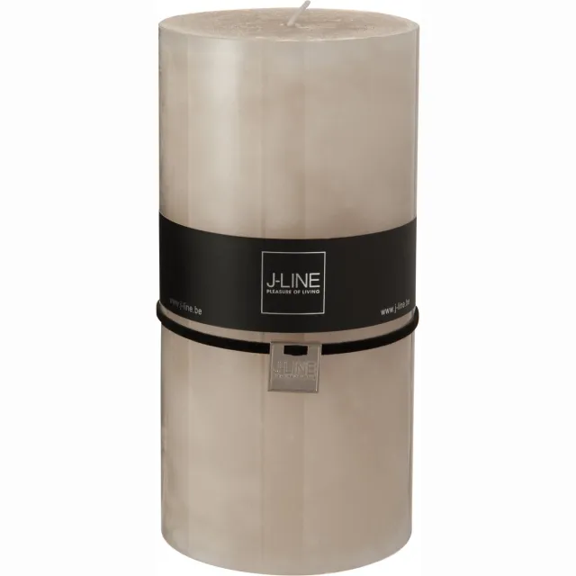 J-Line cilinderkaars Zand - beige - XXL - 150U - 6 stuks