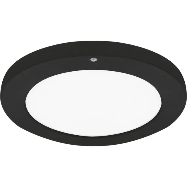 STRÜHM OLGIERD - LED Plafondlamp met Bewegingssensor + Dag en Nacht Sensor - 12W - 1580 Lumen - Aanpasbare Kleur CCT - 360° Zichthoek - Opbouw/Inbouw - Rond - Mat Zwart - 175 mm