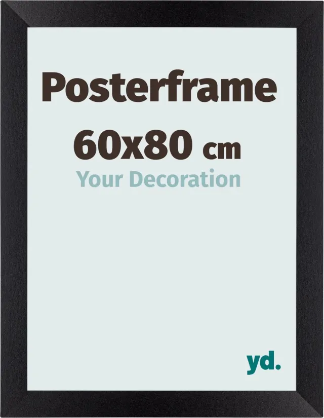 yd. Your Decoration - Posterlijst 60x80 cm - MDF - Zwart Mat - Parma