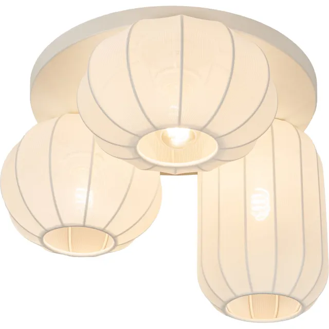 Lumidora Plafondlamp 75241 - Plafonniere - TACK - 3 Lichts - E27 - Wit - Metaal - ⌀ 43 cm