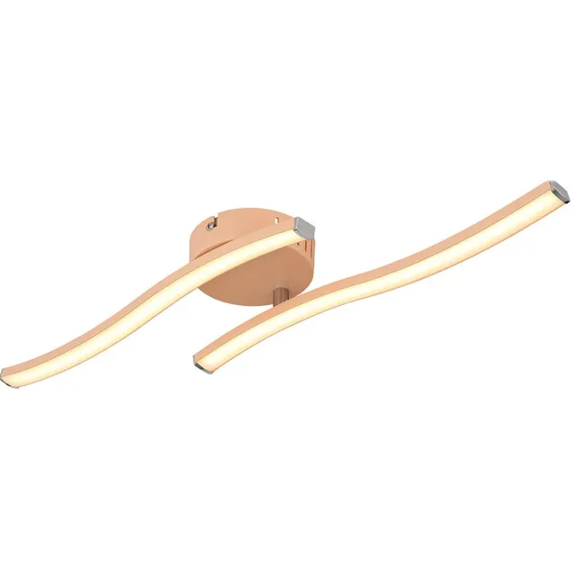 Globo Lighting LED plafondlamp Plafondlamp Woonkamerlamp Spot oranje opaal L 51,5 cm