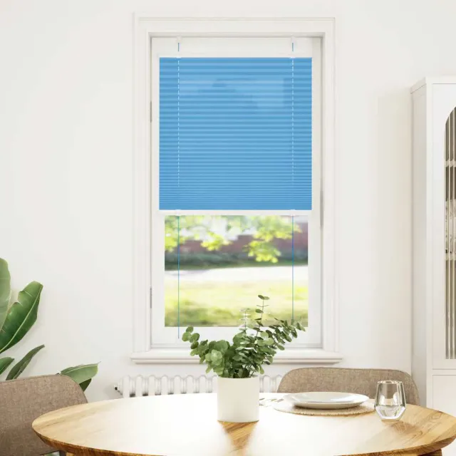 vidaXL Plissé rolgordijn 55x100 cm stofbreedte 54,4 cm polyester blauw