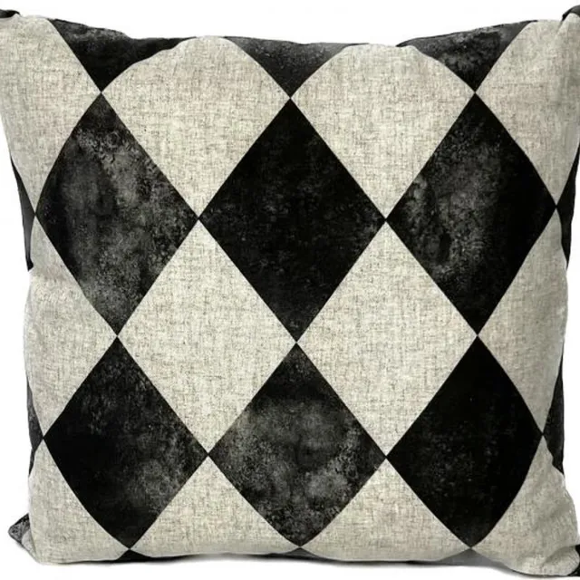 Madison sierkussen 45x45 cm Black and white Meerkleurig