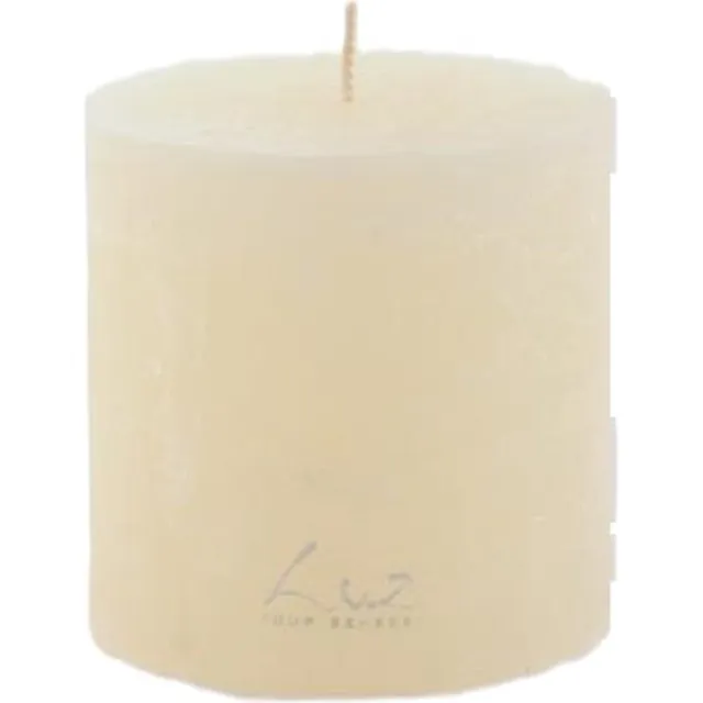 LUZ Rasteli Luz Your Senses Stomp Kaars Wit-Aspergewit D 9 cm H 9 cm