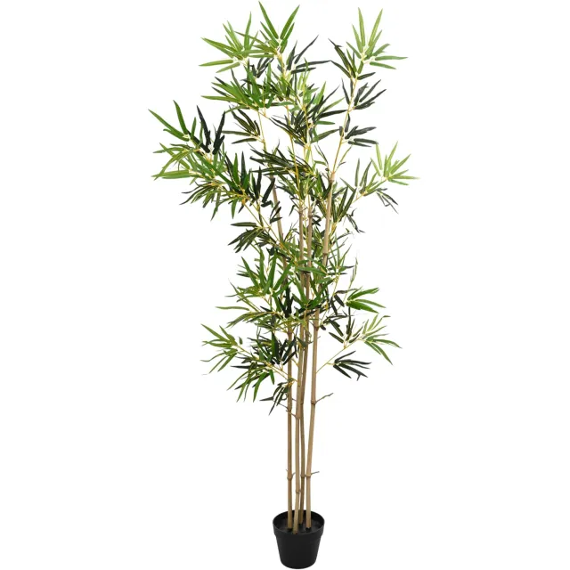 vidaXL Nepp Bambo Boom Groen 75,5 x 18 x 175 cm Stof en Bamboe