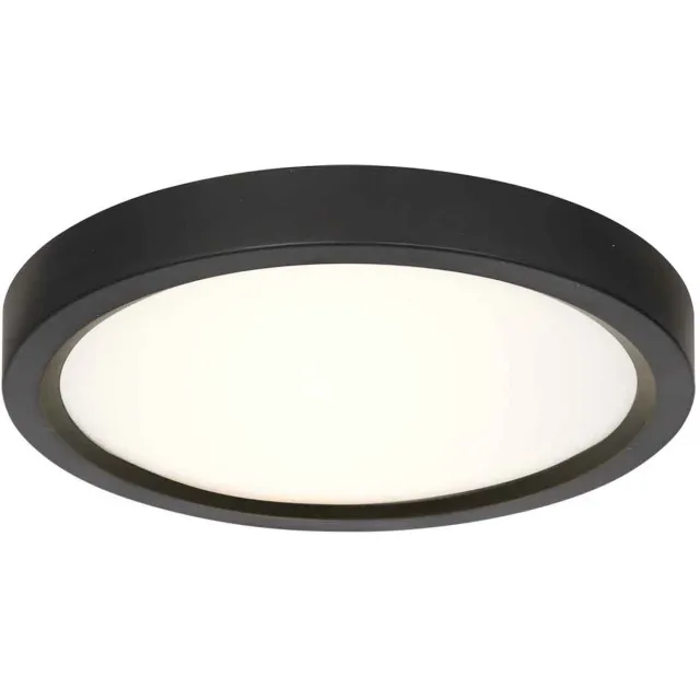 Steinhauer Zwarte Plafonnieres Luminix, Steinhauer, Ø29 cm, Dimbaar met 3 lichtstanden, Kunststof/metaal, Geschikt voor binnen, Modern design, IP44 geschikt voor vochtige ruimtes
