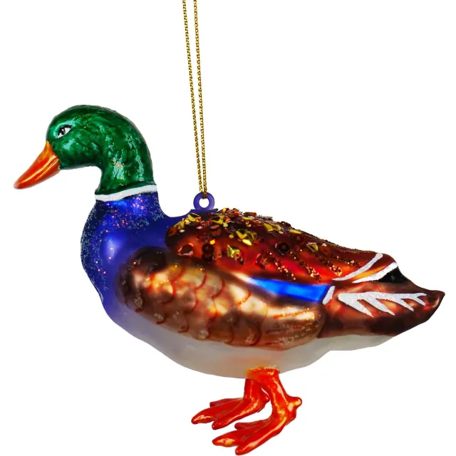 Kurt S. Adler Kleurrijke Eend kersthanger - Kurt S. Adler Multicolor