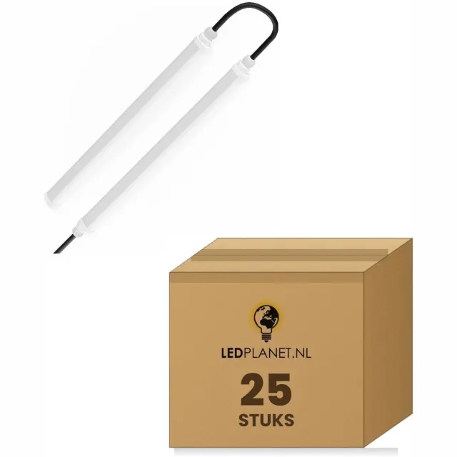 Tsong TL armatuur Tri Proof 1200mm 32W 4500lm - Warmwit 3000K - Koppelbaar - IP65 IK08 - 230V