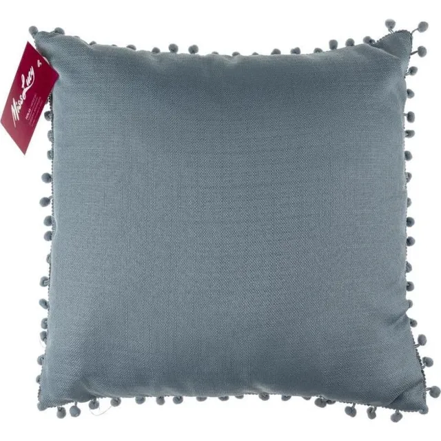 MissLucy Miss Lucy - Perlas - Kussenhoes – Kussensloop – Sierkussen – Sierkussenhoes – 43 x 43 cm - Blauw