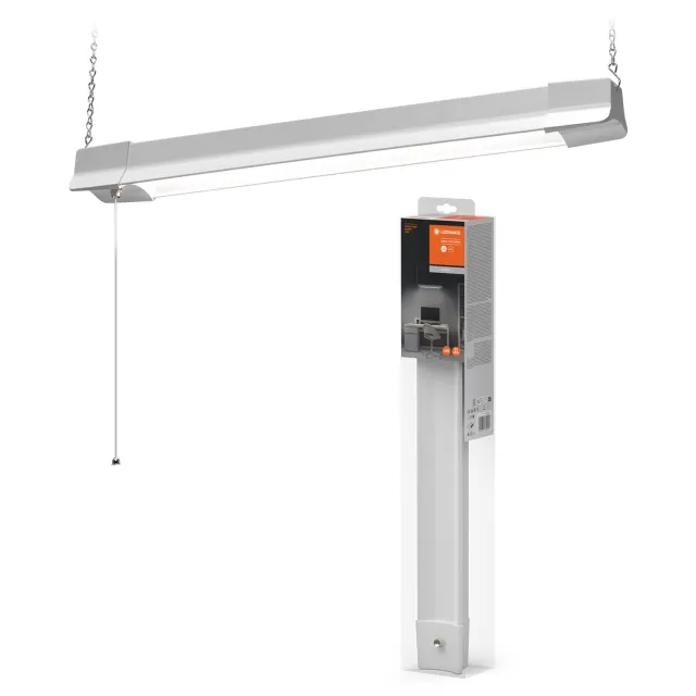 LEDVANCE Office Line Curve Pendel LED werkpleklamp, wit, 24W, 2700lm, concentratieverhogende koudwitte lichtkleur, zeer praktisch, lange levensduur, IP20, 4000K.